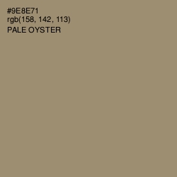 #9E8E71 - Pale Oyster Color Image
